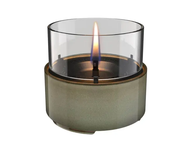 Επιτραπέζια Εστία Φωτιάς Café 14 Reactive Glaze Tenderflame με διάρκεια καύσης 4 - 5 ώρες, χωρητικότητα δεξαμενής 250ml και διαστάσεις 14.2x13.5cm - Green TF-600280