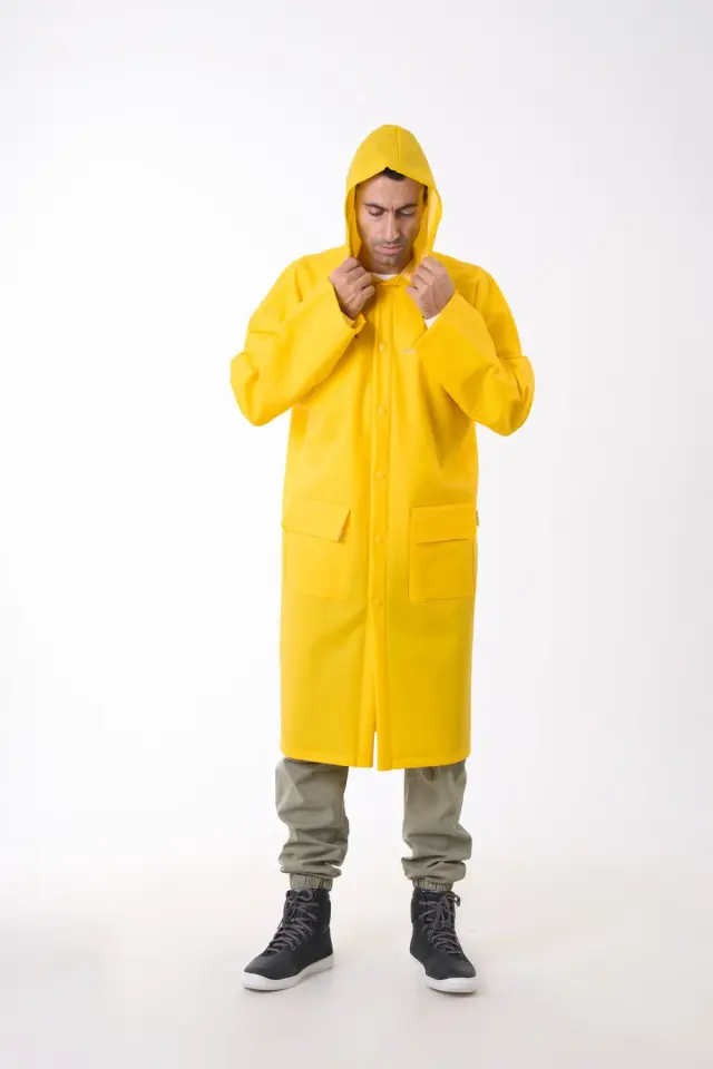 Anorak Αδιάβροχη Καπαρντίνα Walker Flex X-Long Κίτρινο - 2XL 3