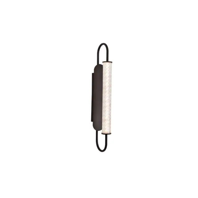 Inlight Επιτοίχιο φωτιστικό LED 12W 3CCT σε μαύρη απόχρωση απο μέταλλο και ακρυλικό D:12x50cm (43056-Black)