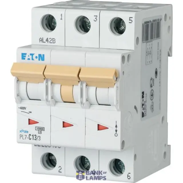 PL7-C13/3 Miniature circuit breaker (MCB), 13 A, 3p, characteristic: C