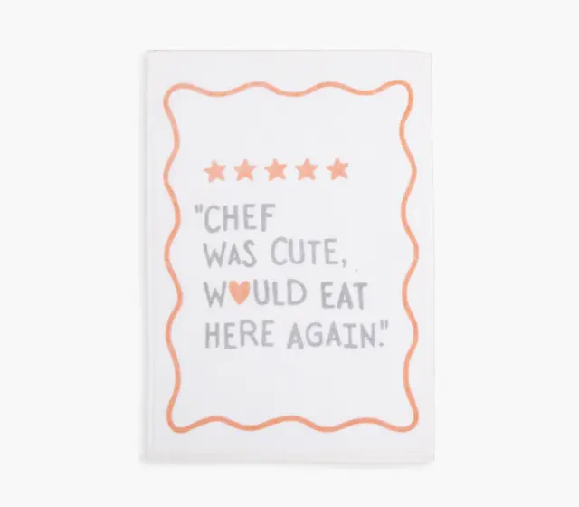ΠΟΤΗΡΟΠΑΝΟ ΒΕΛΟΥΤΕ CHEF WAS CUTE 40Χ60 NEF-NEF HOMEWARE, 100% BAMBAKI - ECRU (039818)