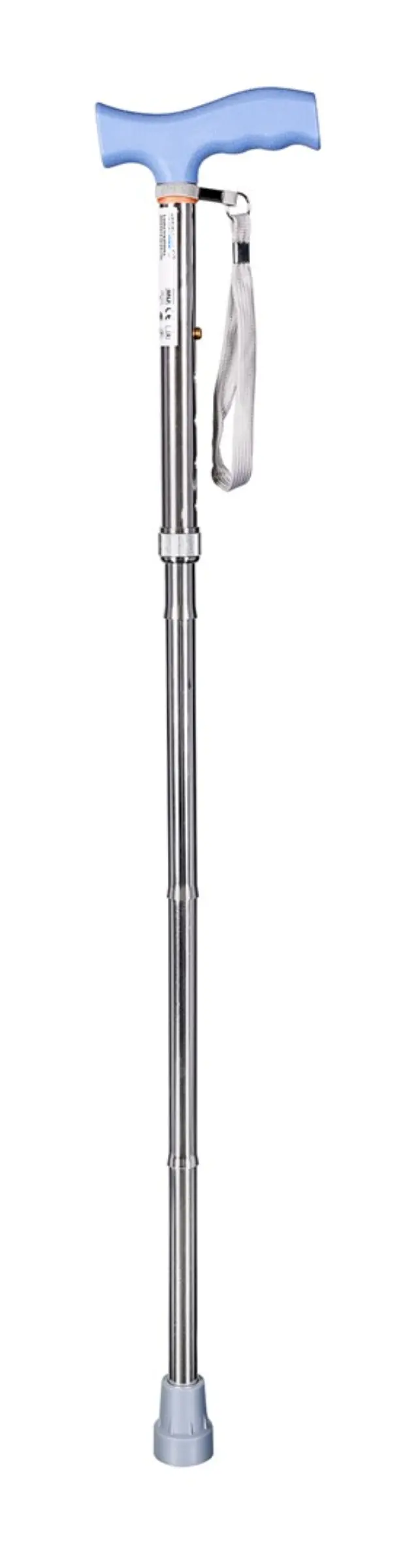 Folding walking stick ACTIONMED silver
