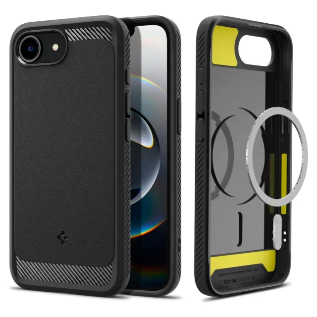 SPIGEN RUGGED ARMOR MAG MAGSAFE IPHONE 16E / 17E MATTE BLACK