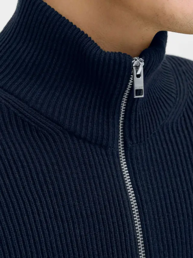 JJEPERFECT KNIT ZIP CARDIGAN SN Sky Captain 2