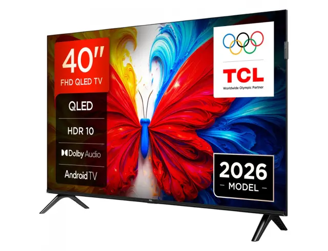 Smart TV 40'' TCL 40S5L - Ανάλυση Full HD QLED (1920 x 1080) - Dolby Audio - HDR10 HLG - Hotel Menu - Δέκτες DVB-T2, DVB-C, DVB-S2 - 2x HDMI, 1x USB, Wi-Fi, Bluetooth40S5L 3