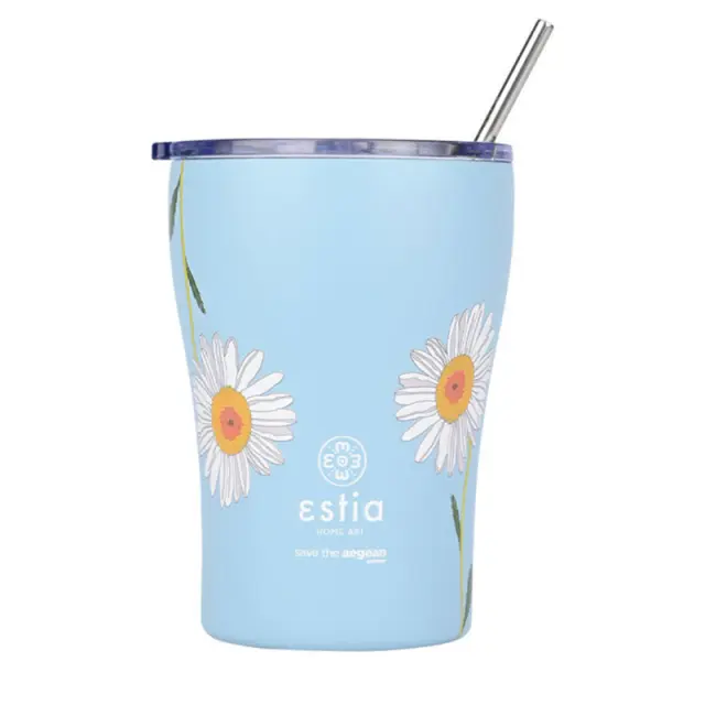 Estia Ποτήρι Θερμός 350ml Save The Aegean Dreamy Sky
