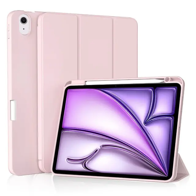 Techsuit® Flex Trifold (with Pencil Holder) για iPad Air 4/5/10.9/11- Pink