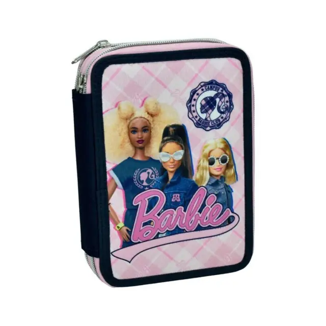 Κασετίνα Διπλή Γεμάτη Gim Barbie Varsity / 349-87100 (Gim)