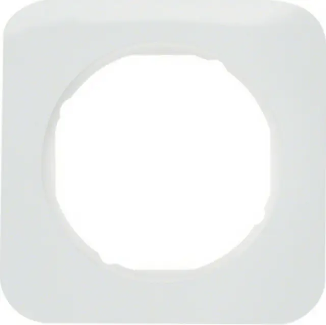 Frame 1gang, R.1, p. white glossy