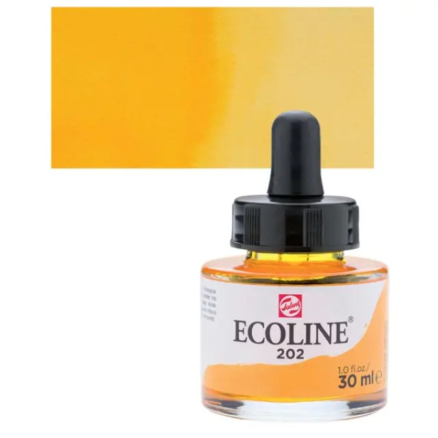Μελάνι Talens Ecoline - 202 Deep Yellow - 30ml