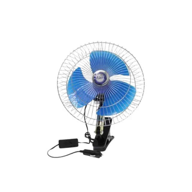 Ανεμιστήρας για Αναπτήρα Αυτοκινήτου 12V 20cm με Μανταλάκι Μπλε