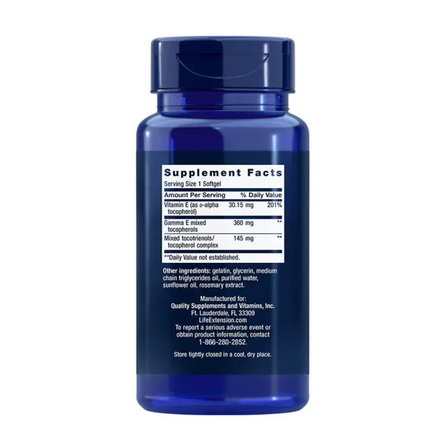 Life Extension Gamma E Mixed Tocopherols & Tocotrienols 2