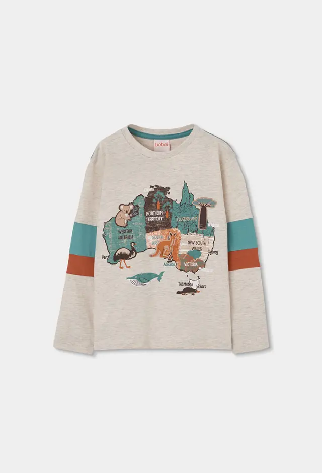 Boboli Knit t-shirt μακρυμάνικο για αγόρι 533023-7402 - 10