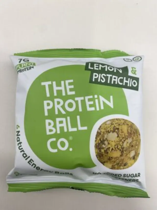 The Protein Ball Co. Plant Protein Lemon & Pistachio, Μπαλίτσες Πρωτεΐνης με Λεμόνι & Φιστίκι 45gr