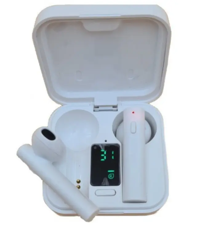 Ασύρματα ακουστικά bluetooth με βάση φόρτισης EZRA TWS17 - Άσπρο