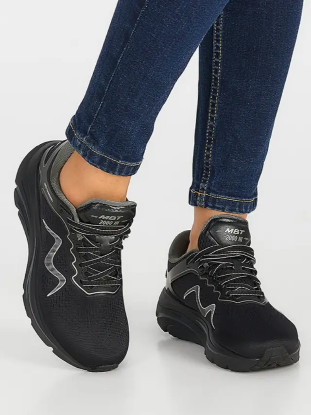 MBT Sneakers Γυναικείο ύφασμα Μαύρο MBT/703479 BLACK/BLACK 2