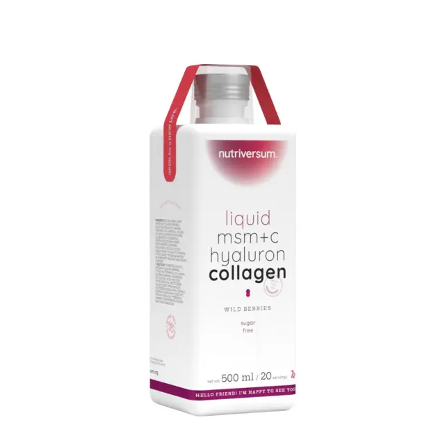 Nutriversum Liquid MSM+C Hyaluron Collagen - WOMEN Wild Berries, 500 ml