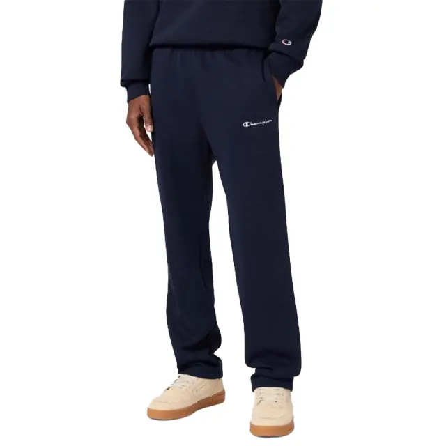 Champion Men's Straight Hem Fleece Icons Sweatpants Μπλε Σκούρο 221801-BS501 (Champion)