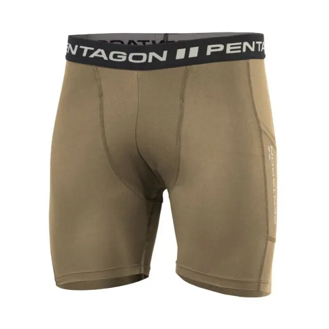 Pentagon Apollo Tac Fresh Short Pants-Κολάν για Τακτική- Καθημερινή Χρήση - 03-Coyote-Καφέ