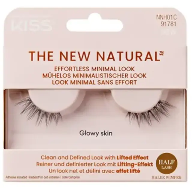 KISS False Lashes the New Natural Glowy Skin 01
