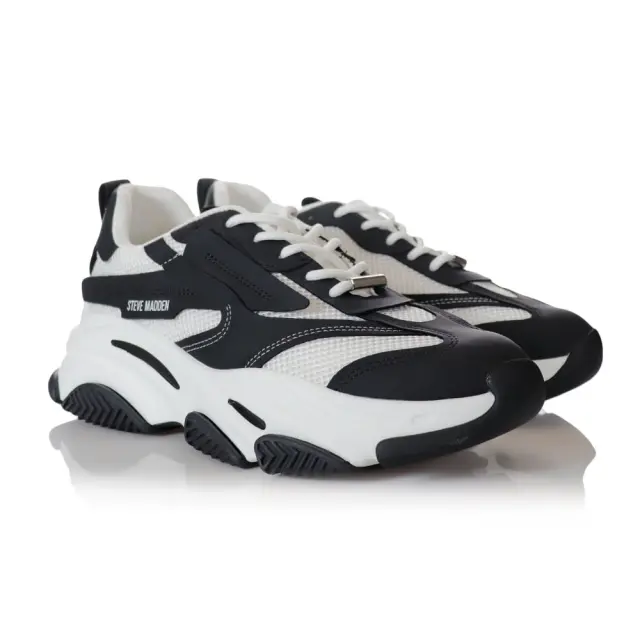Ανδρικά Sneakers Steve Madden Possess SM12000480-034 Μαύρο Λευκό Μαύρο - 41 2
