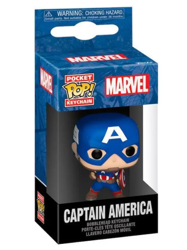 Funko POP! Pocket Pop: Marvel New Classics - Captain America Vinyl Figure Keychain 2