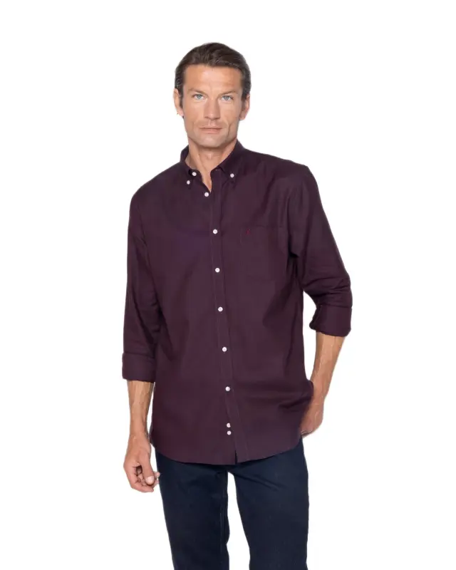 The Bostonians Big amp; Tall ανδρικό πουκάμισο twill μακρυμάνικο regular fit 3AAP2341NX-1