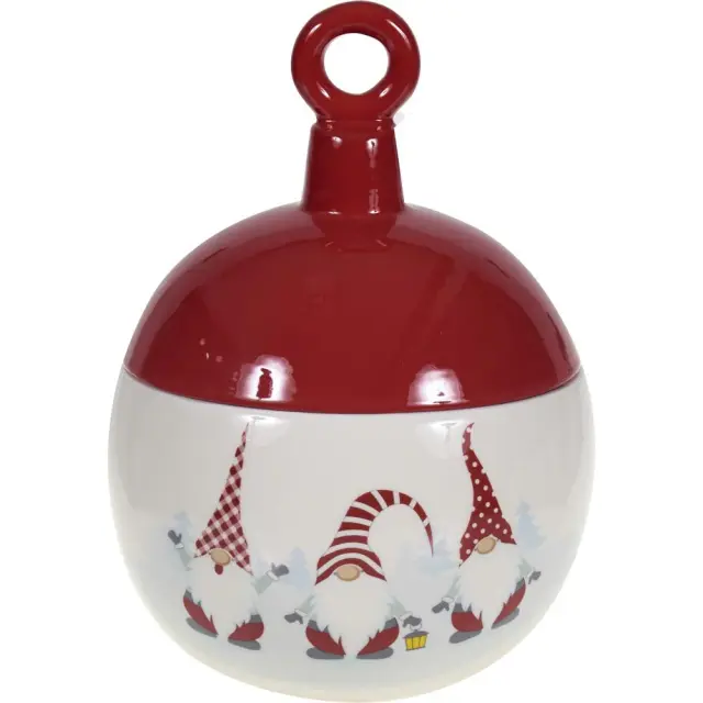 Μπισκοτιέρα Μπάλα Κεραμικό 14x14x21cm Σε 2 Σχέδια
