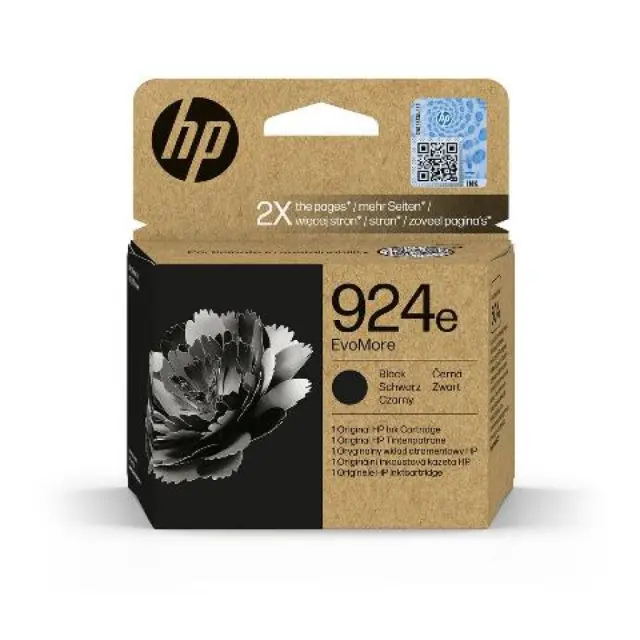 HP 924e EvoMore Γνήσιο Μελάνι Εκτυπωτή InkJet Μαύρο (4K0V0NE)