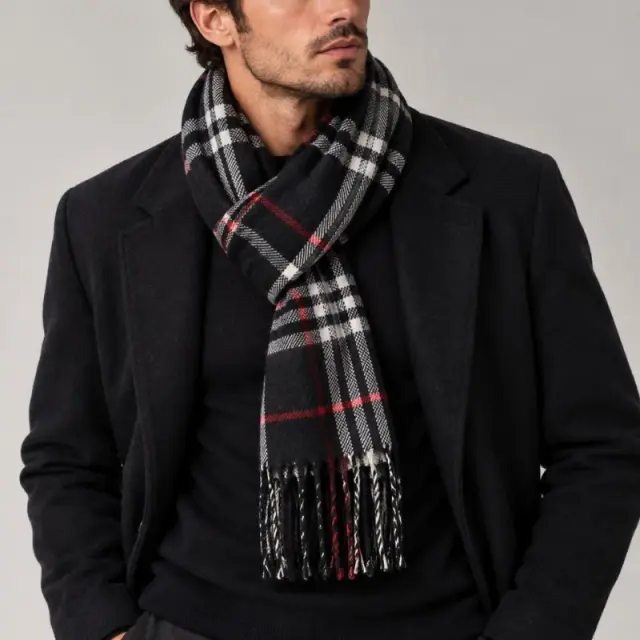 Aπαλό Κασκόλ Σε Κούτί Δώρου Coveri My Choice 251108-COL1 Μαύρο - ONESIZE