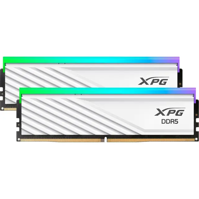 ADATA DIMM 64 GB DDR5-6000 (2x 32 GB) Dual-Kit (white, AX5U6000C3032G-DTLABRWH, Lancer Blade RGB, INTEL XMP, AMD EXPO)