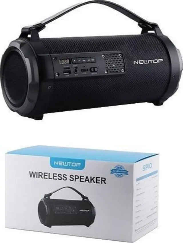 Newtop SP10 Ηχείο Bluetooth 11.5W με Ραδιόφωνο και διάρκεια μπαταρίας έως 2 ώρες Μαύρο 2