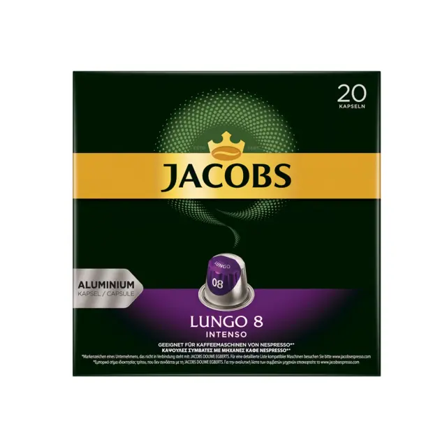 Jacobs Lungo Intenso Κάψουλες Nespresso 20τμχ