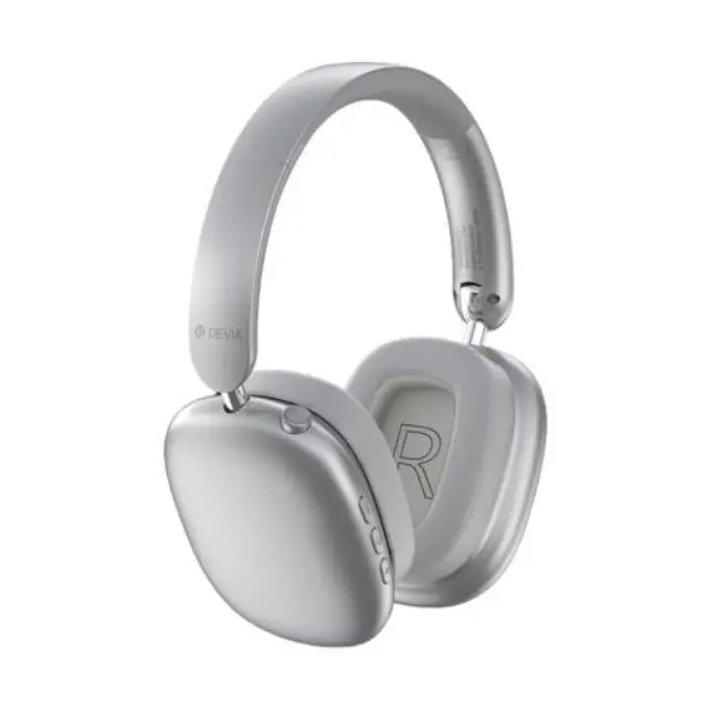 Ασύρματα Ακουστικά Κεφαλής Devia EM035 ANC EarBass Pro2 Ασημί N67002