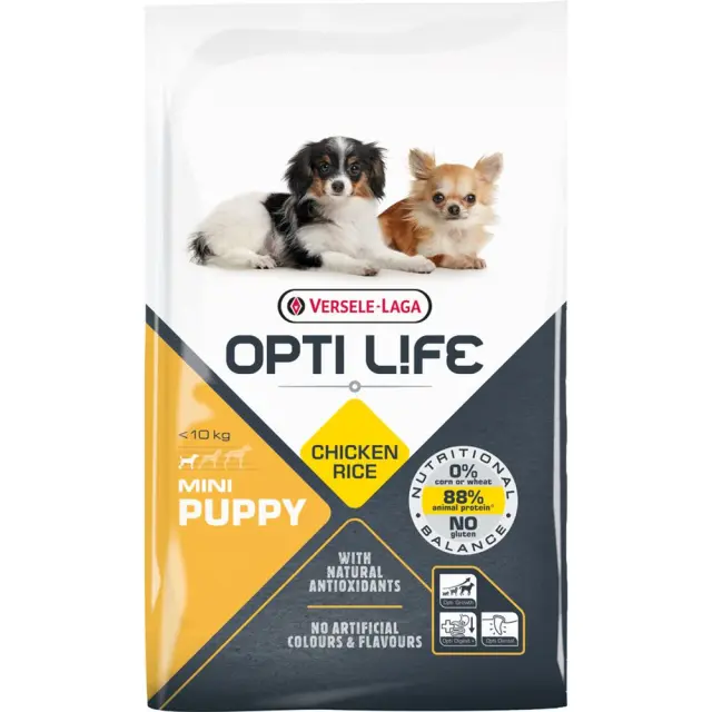 Opti Life Puppy Mini Chicken & Rice Ξηρά Τροφή Κουταβιού 2.5kg