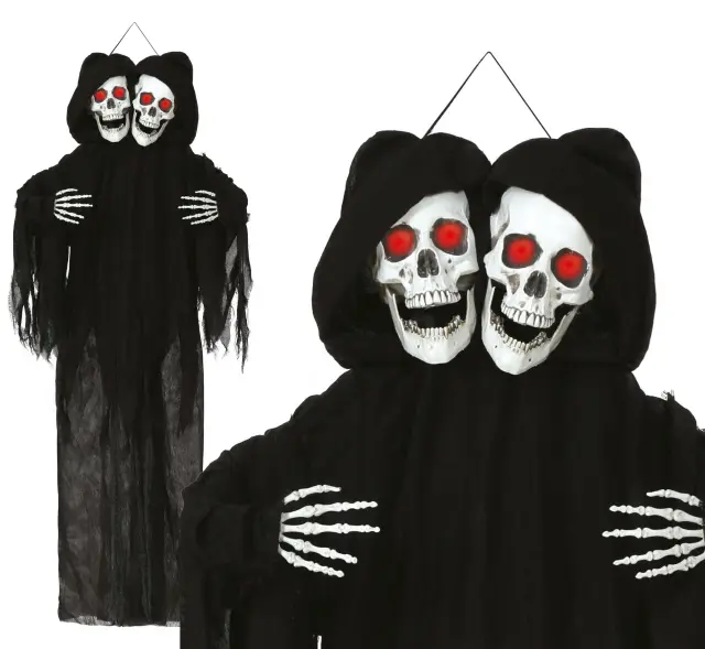 Αποκριάτικο Διακοσμητικό Double Skull 170 εκ (Fiestas Guirca) (GU-29462) 2