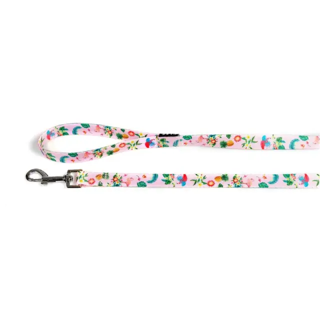 Glee Οδηγός Περιπάτου Ιμάντα Short Leash Flowers (20mm/120cm) 0x120x2cm Μονόχρωμο - M