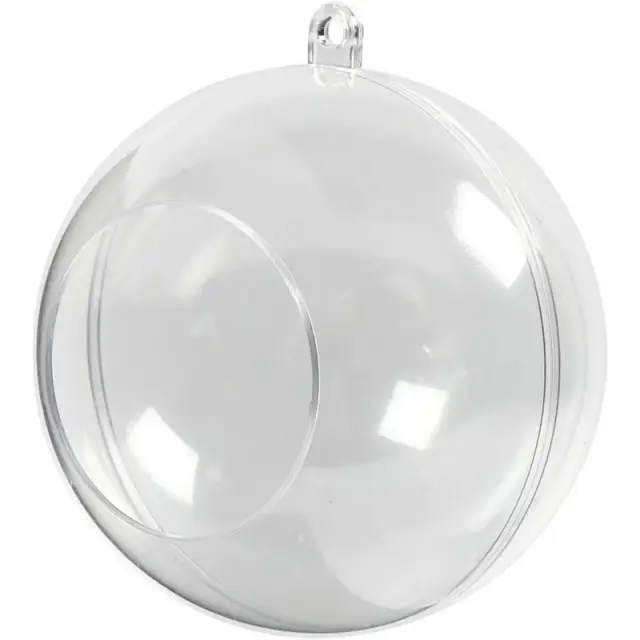 Μπάλες διαφανείς με άνοιγμα Plexiglass Ø8cm, 5 τεμ.