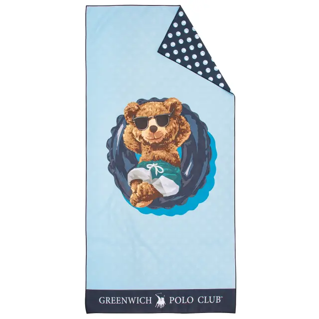 Greenwich Polo Club Junior Πετσετα Θαλασσησ 70Χ140 4043 Blue Blue 3