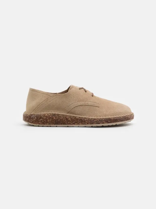 Birkenstock Δετά-Oxfords Γυναικείο δέρμα suede Μπεζ BIR/GARY 1017813 GINGER - 38 3