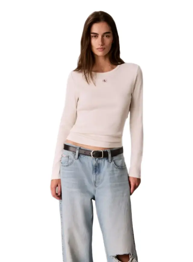 CalvinKlein γυναικεία μονόχρωμη μπλούζα LV047H259G-2
