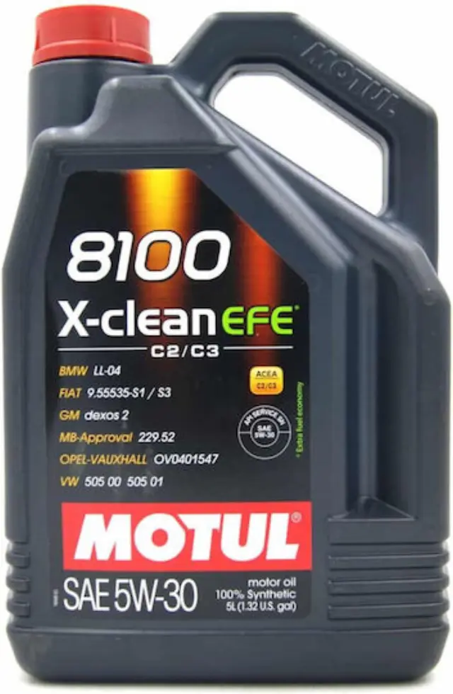Motul 8100 X-Clean EFE Συνθετικό Λάδι Αυτοκινήτου 5W-30 5lt