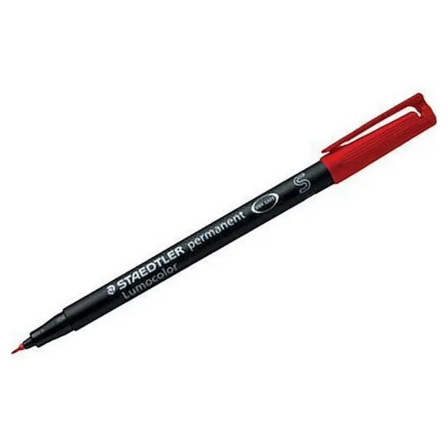 Μαρκαδόρος Staedtler Ανεξίτηλος S Κόκκινο 313-2 (πάχος μύτης 0,4mm)