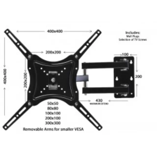 Βάση τηλεόρασης 14"-55" - OPTICUM AX FLEXI MAXX 2