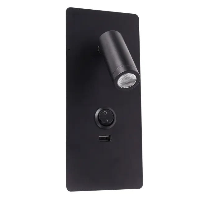 Milo 04175/WA/B/W Απλίκα τοίχου led χωνευτή μαύρη Μαύρο