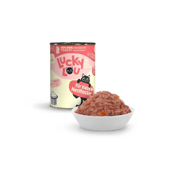 Lucky Lou LifeStage Kitten Πουλερικά (με Καρότο) 400gr 2