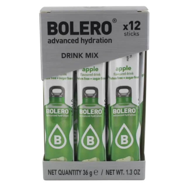 BOLERO Μήλο - Χυμός Σε Σκόνη για 0,5LT (Κουτί των 12) x 3gr