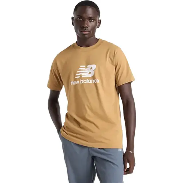 New Balance Stacked Logo T-Shirt (MT41502-GIN) - Καφέ