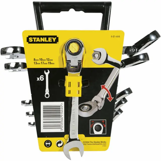 ΣΕΤ ΓΕΡΜΑΝΟΠΟΛΥΓΩΝΑ ΚΛΕΙΔΙΑ ΚΑΣΤΑΝΙΑΣ 6ΤΜ STANLEY 4-91-444