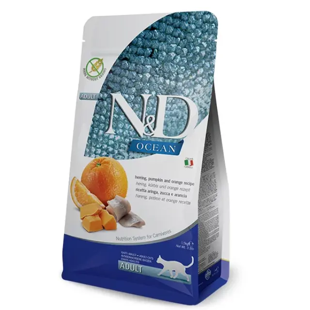 N&D HERRING, PUMPKIN & ORANGE ADULT 5Kg